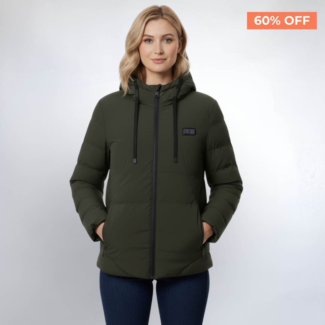 Casaco de inverno aquecido