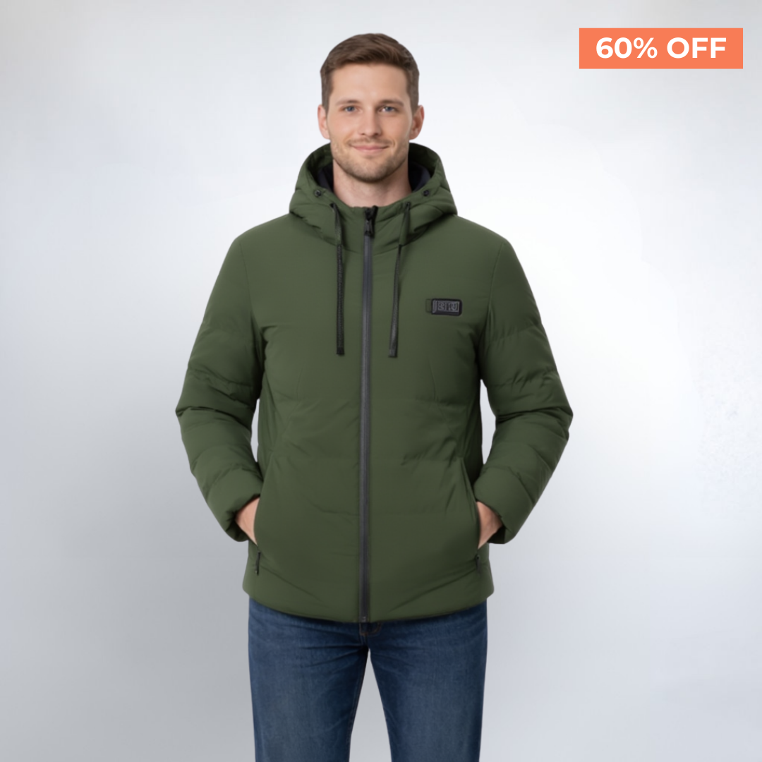 Casaco de inverno aquecido