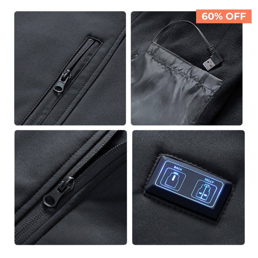 Casaco de inverno aquecido